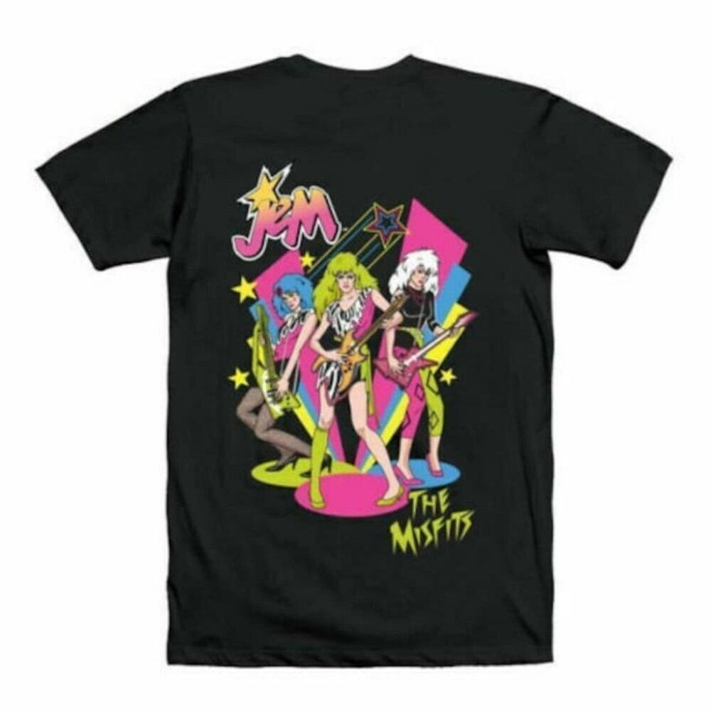 Jem And The Holograms Misfits Band Retro Graphic Fan Unisex T-Shirt .